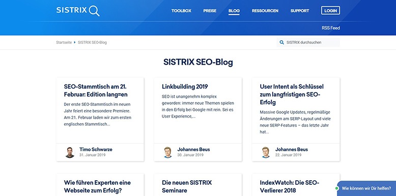 Sistrix SEO-Blog