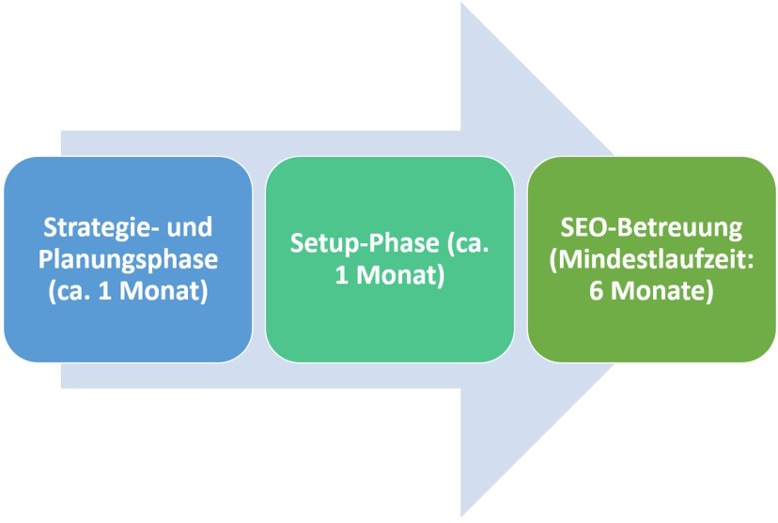 Grafische Darstellung des SEO-Prozesses