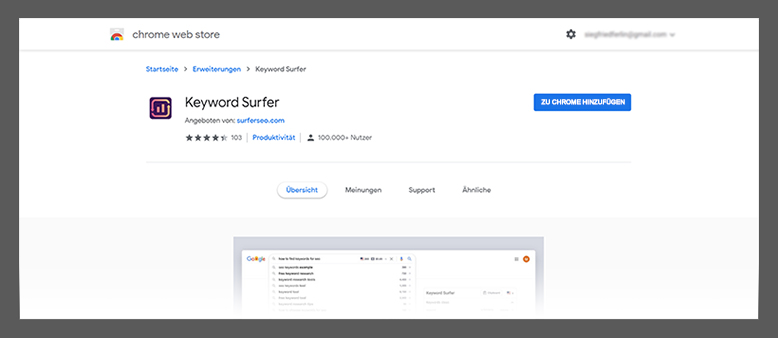 keyword recherche keyword surfer
