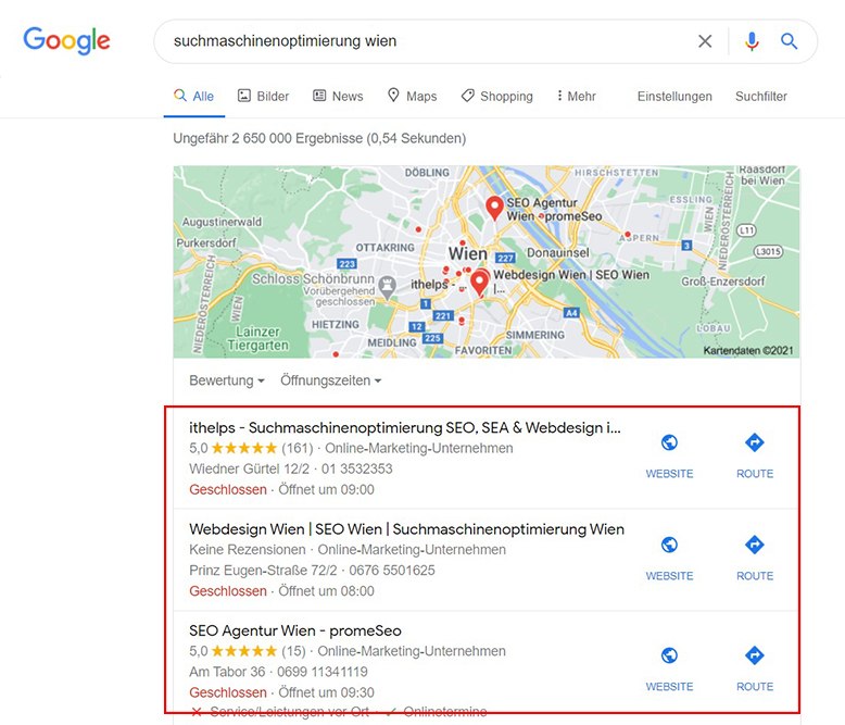 google local pack