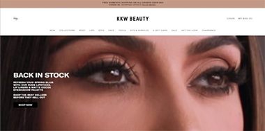 shopify stores beauty cosmetics: kkw beauty