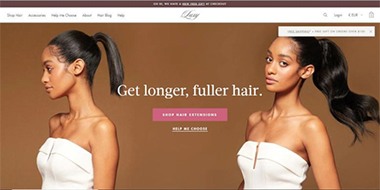 shopify stores beauty cosmetics: luxy hair