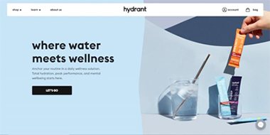 shopify stores food drinks: hydrant