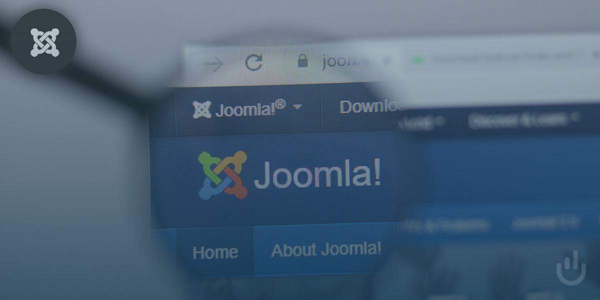 Bildschirmausschnitt mit Joomla-Logo